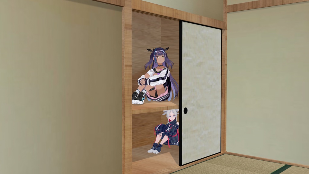 【Free/無料版】HS-04 『和室02』GLBファイル