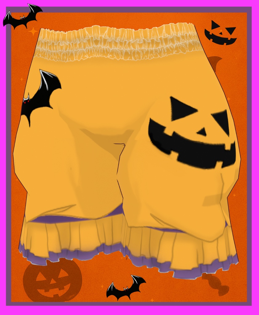 【Free/無料配布有】【VRoid用】ハロウィン魔女衣装2025