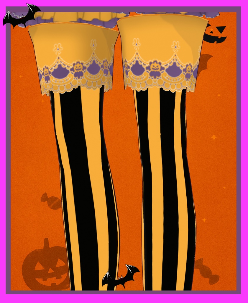 【Free/無料配布有】【VRoid用】ハロウィン魔女衣装2025