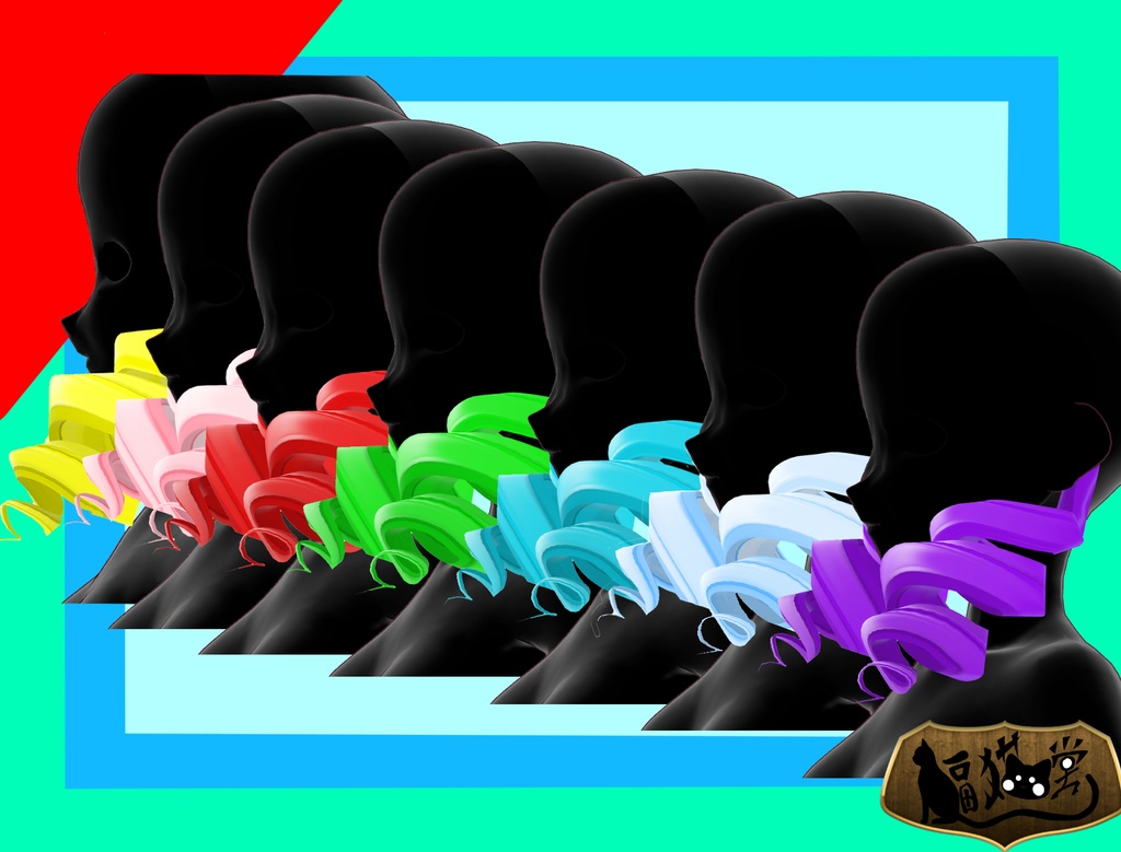 【VRoid用】HH-03 髪型プリセット3/HH-03 Hairstyle preset 3