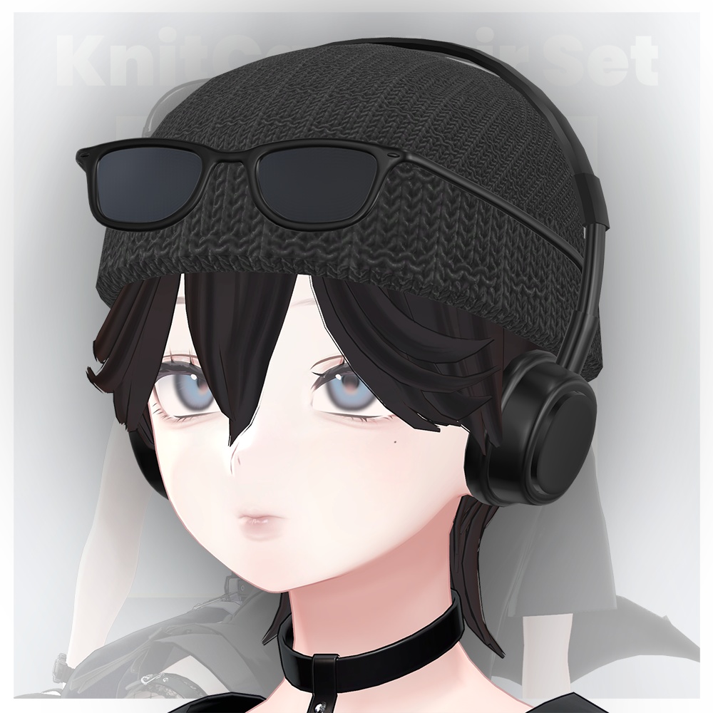 【3アバター対応】KnitCap Hair Set 【VRC想定】