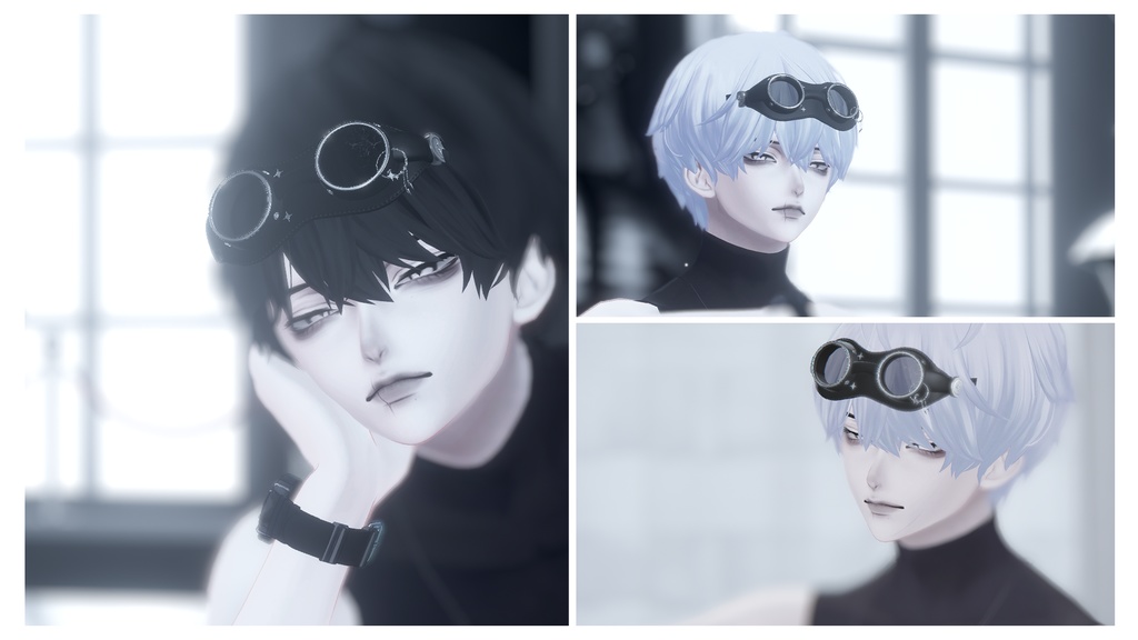 【VRChat】StarGoggles -Plus - レザーゴーグル