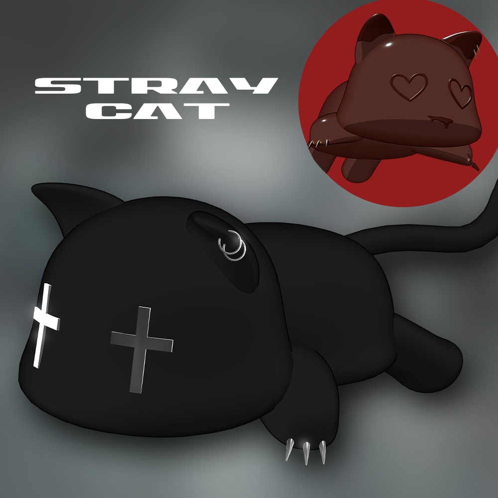 【2種類】揺れる肩乗せStrayCat    