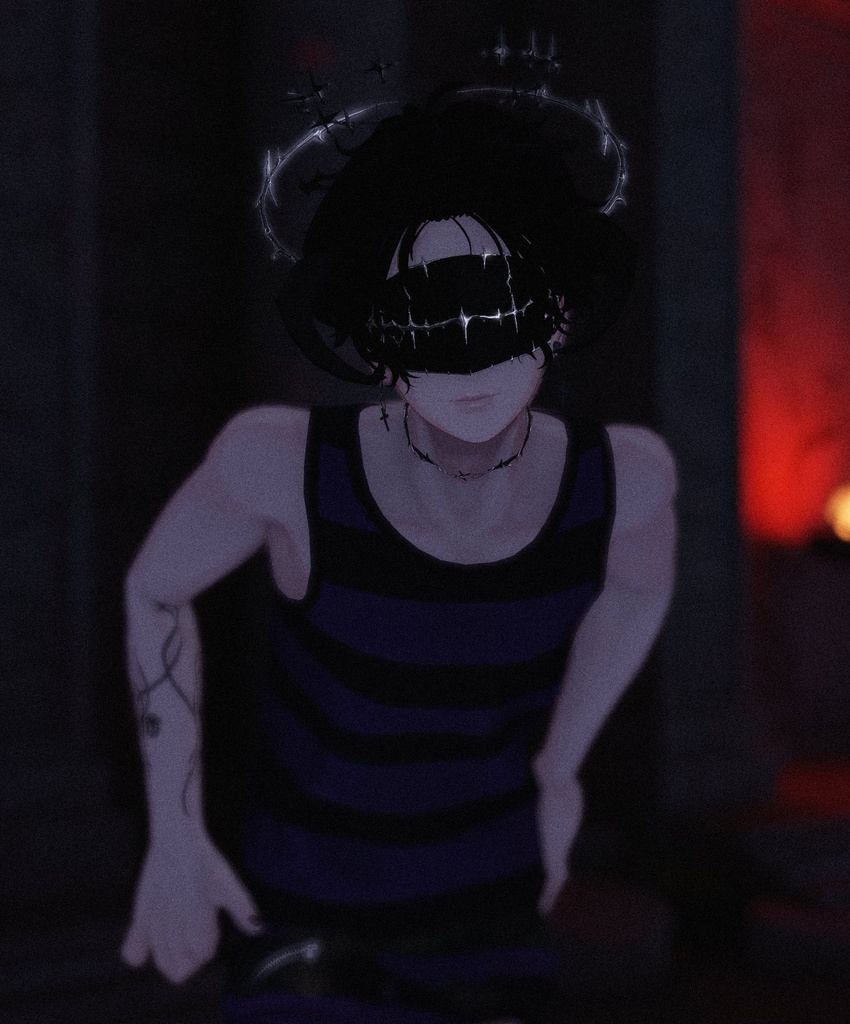 SALE中!!【VRChat】†堕天使マスク†Ver.2 アクセサリーセット✦Deuce✦【VRChat】