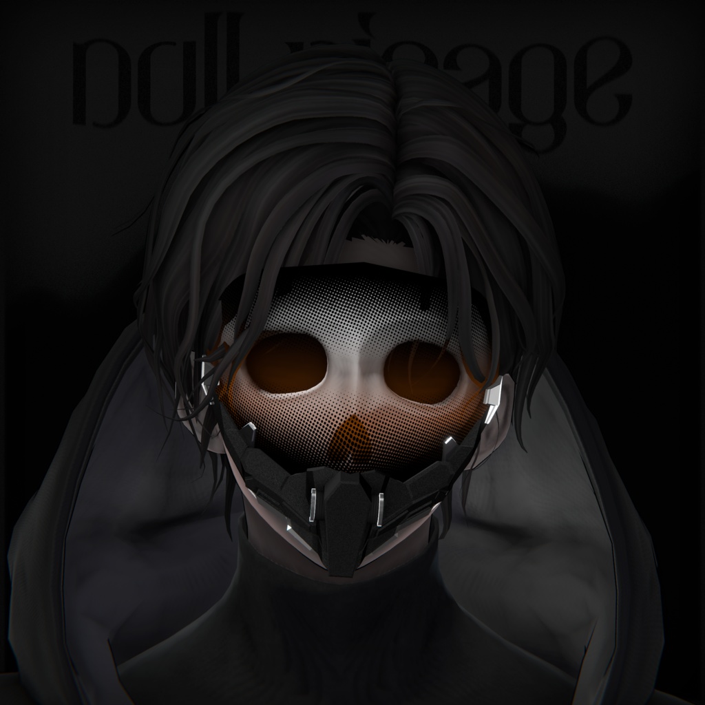 SALE中!!【VRChat】オリジナルマスク『Null Visage』