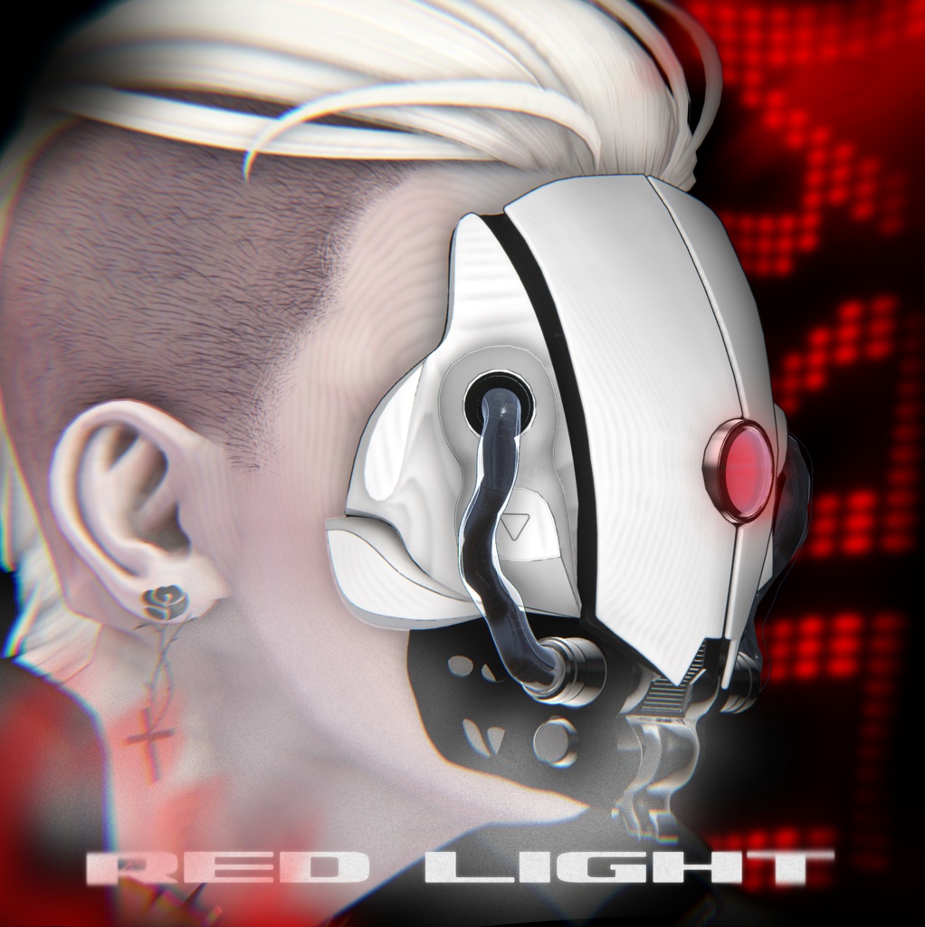 【VRChat】オリジナルマスク『RED Light』