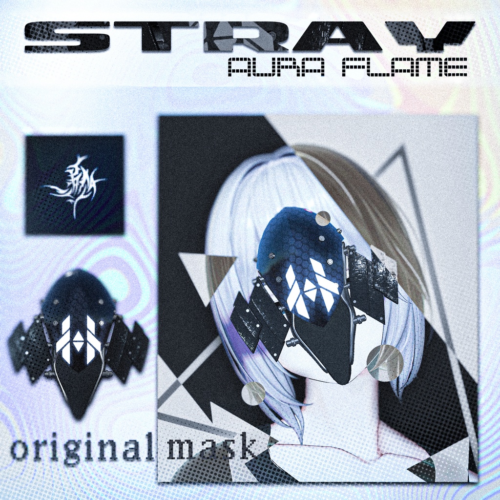 【VRChat】オリジナルマスク『AURA FLAME』