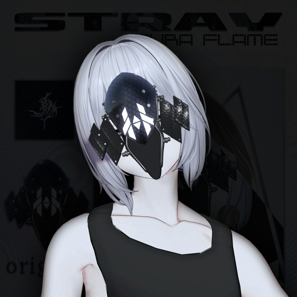 SALE中!!【VRChat】オリジナルマスク『AURA FLAME』