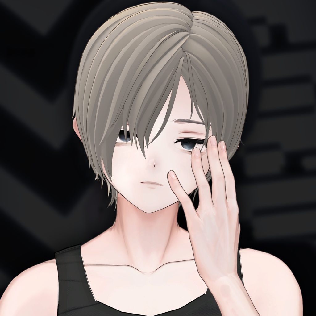 【6avatar】Drop Short Hair 【VRChat】