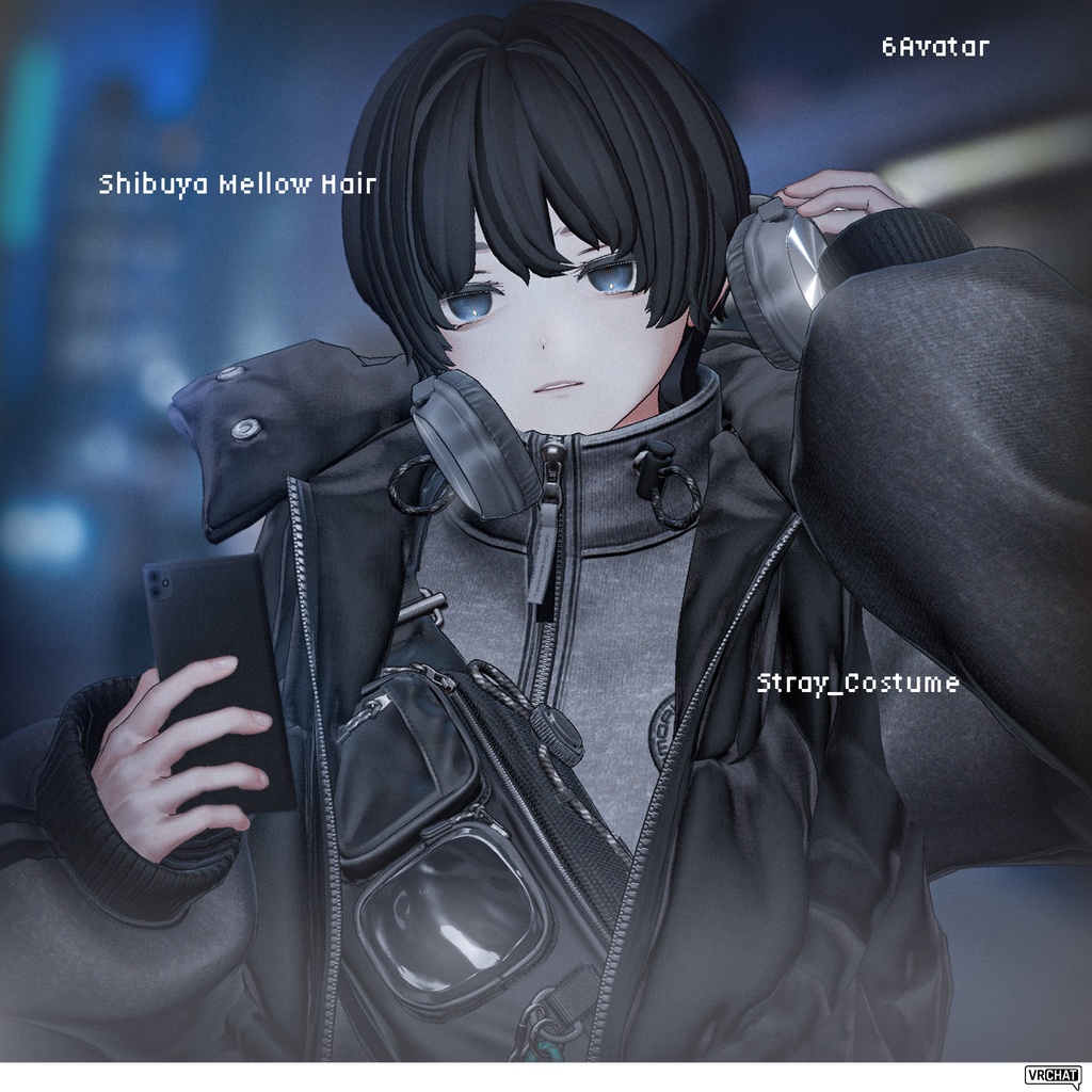 【6avatar】𝘚𝘩𝘪𝘣𝘶𝘺𝘢 𝘔𝘦𝘭𝘭𝘰𝘸 𝘏𝘢𝘪𝘳【VRChat】