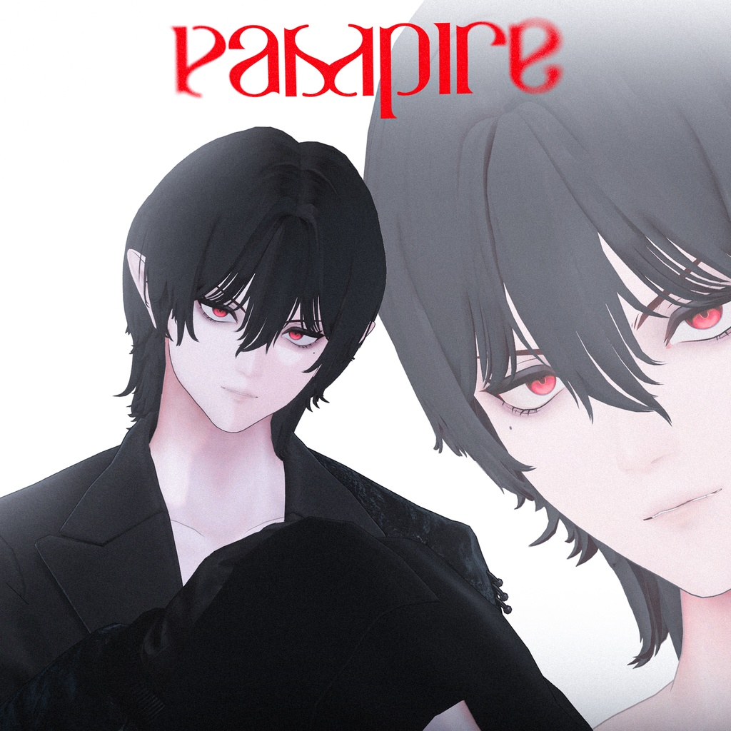 【6avatar】VAMPIRE Hair【VRChat】