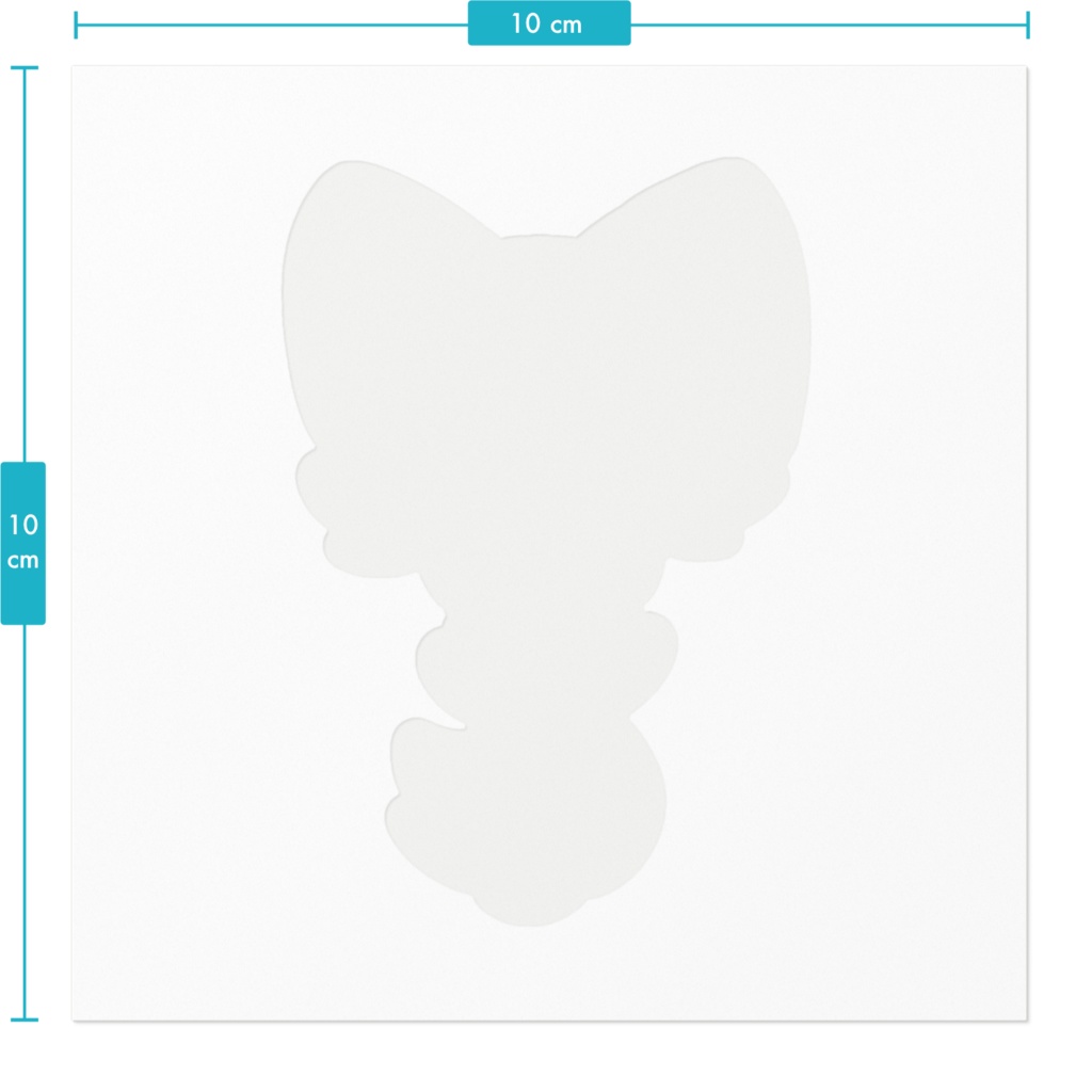 にゃおーれ にゃおステッカー100 x 100 (mm)