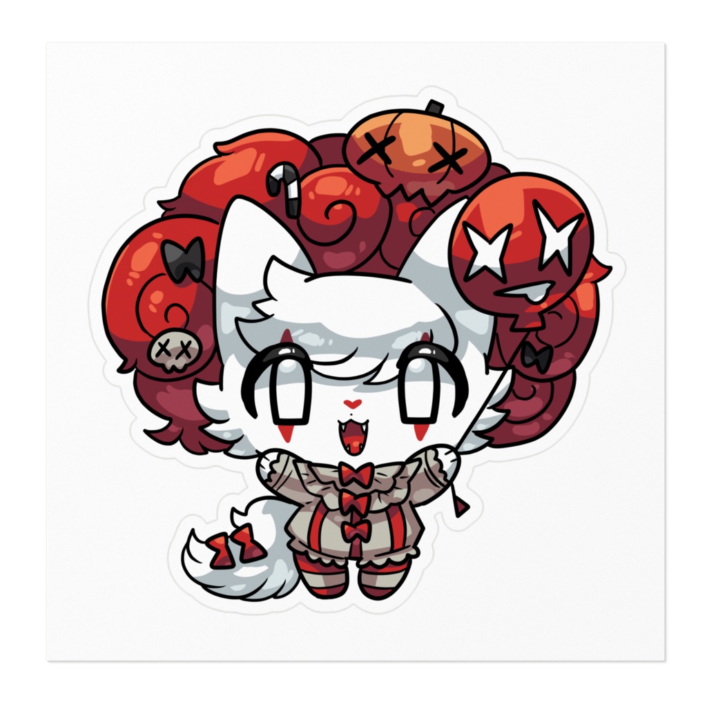 にゃおーれハロウィン2024 にゃお ステッカー