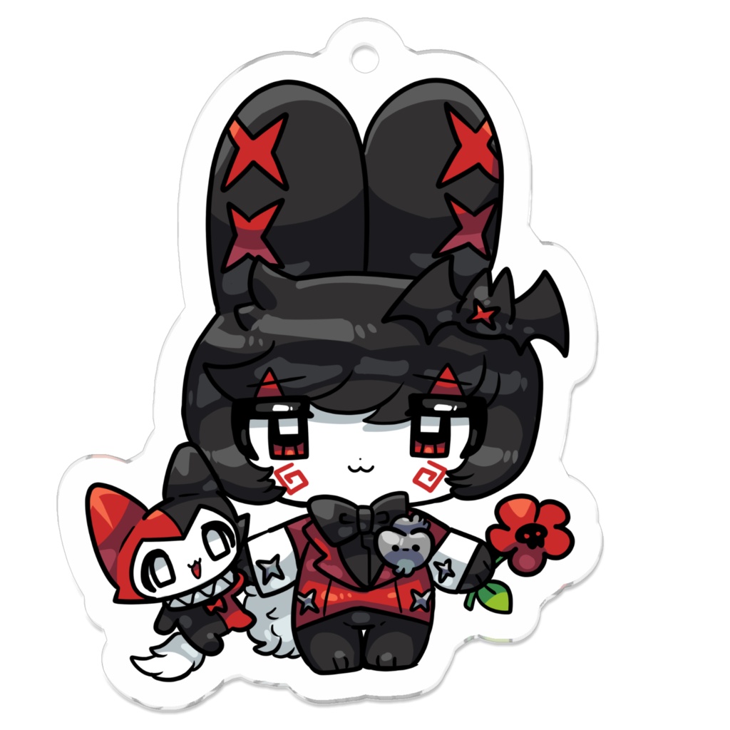 にゃおーれハロウィン2024 うさだ アクリルキーホルダー(コーティング)