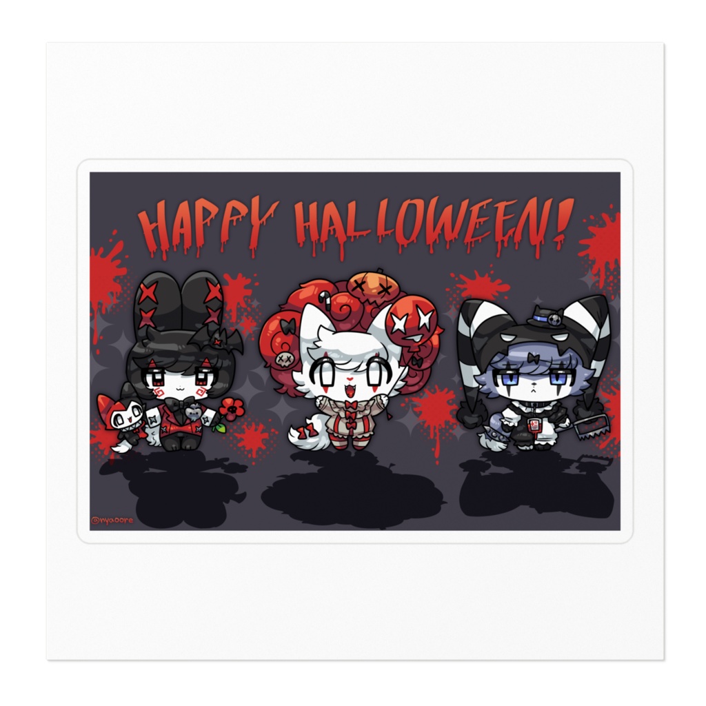 にゃおーれハロウィン2024 ステッカー