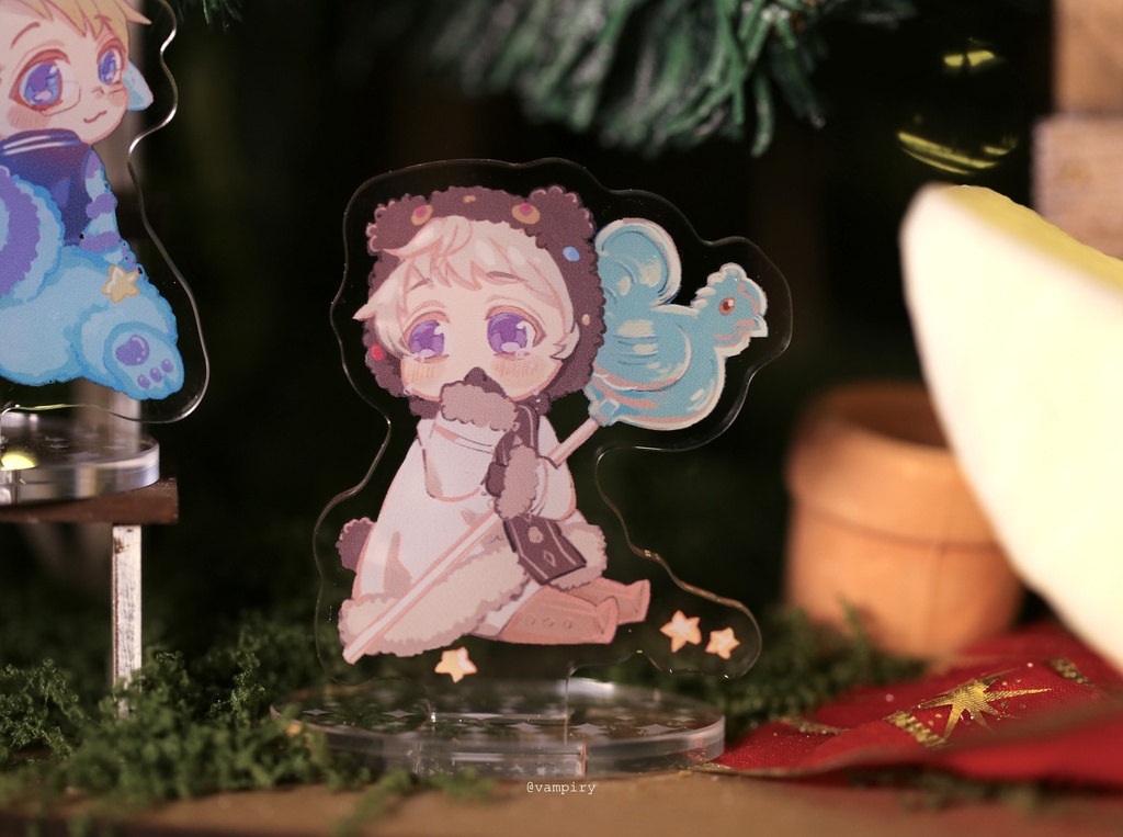 Rusame Acrylic Stand pre order 春待ち組シーンアクリルスタンド(あんまり怖くないモンスターver)予約受付中(