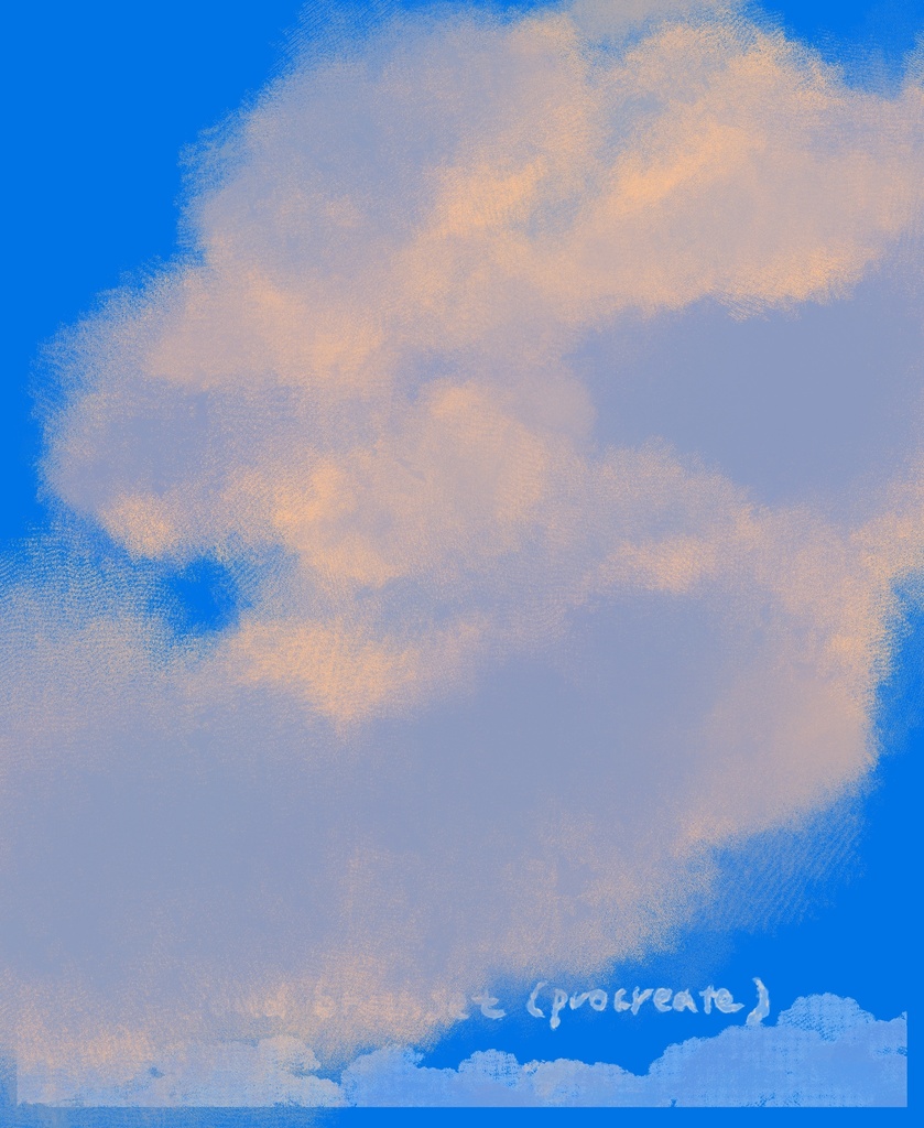 【白鴉】procreate 雲☁️原創筆刷|Cloud ☁️ Original Brush Set|雲 ☁️ オリジナルブラシセット