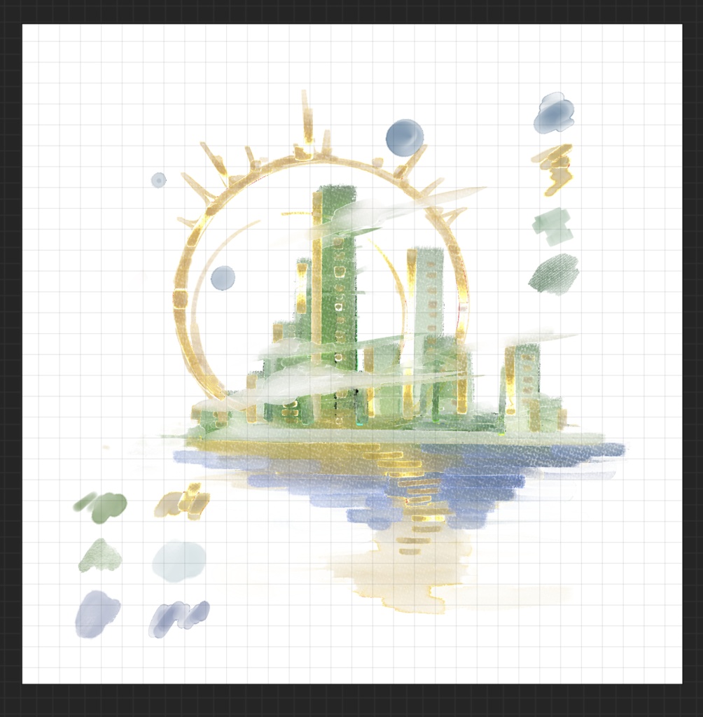 【白鴉】procreate 水彩馬克筆💧原創筆刷|Watercolor Marker 💧 Original Brush Set|水彩マーカー 💧 オリジナルブラシセット
