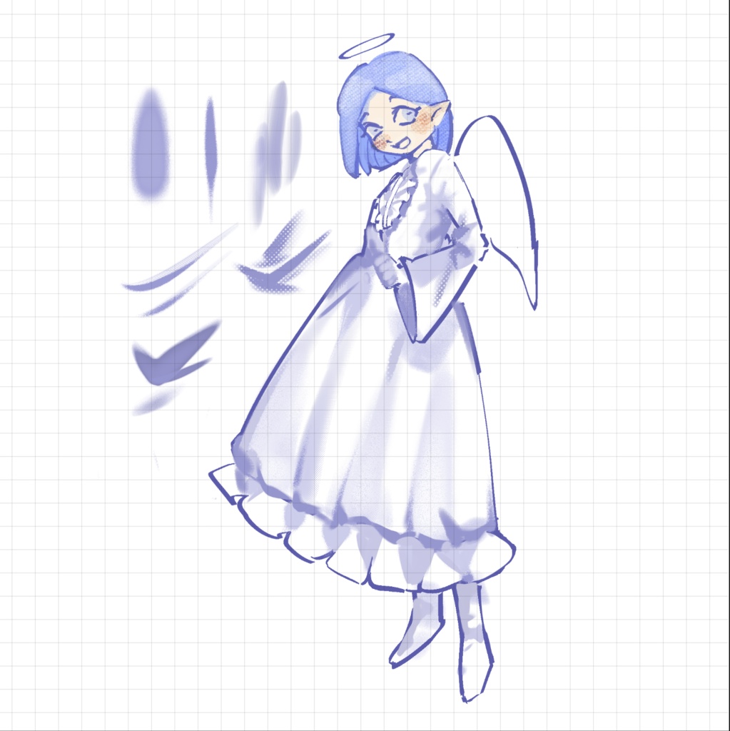 【白鴉】procreate 布料陰影👔原創筆刷|Fabric Shadows 👔 Original Brush Set|服の影 👔 オリジナルブラシセット