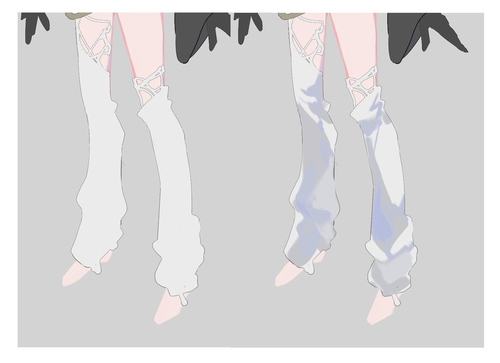 【白鴉】procreate 布料陰影👔原創筆刷|Fabric Shadows 👔 Original Brush Set|服の影 👔 オリジナルブラシセット