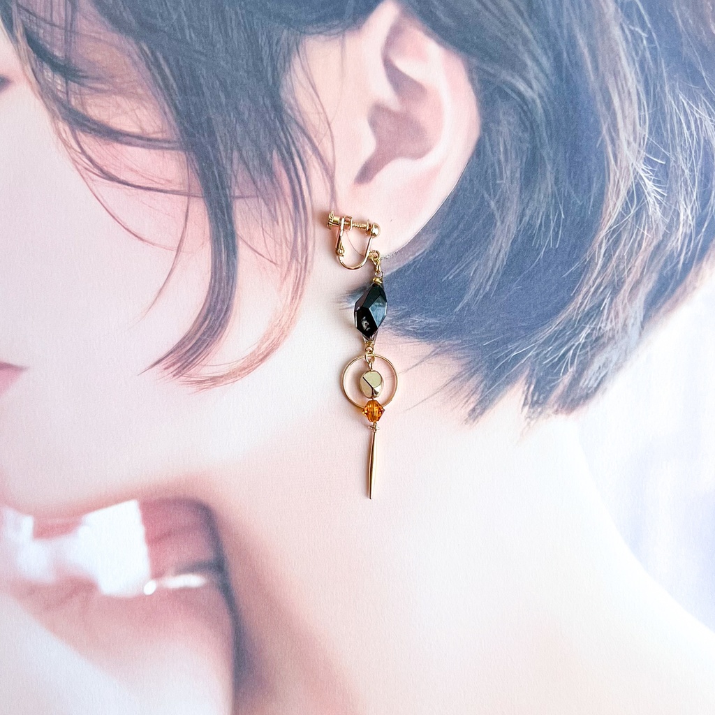 原神 鍾離 イヤリングorピアス 概念アクセサリー