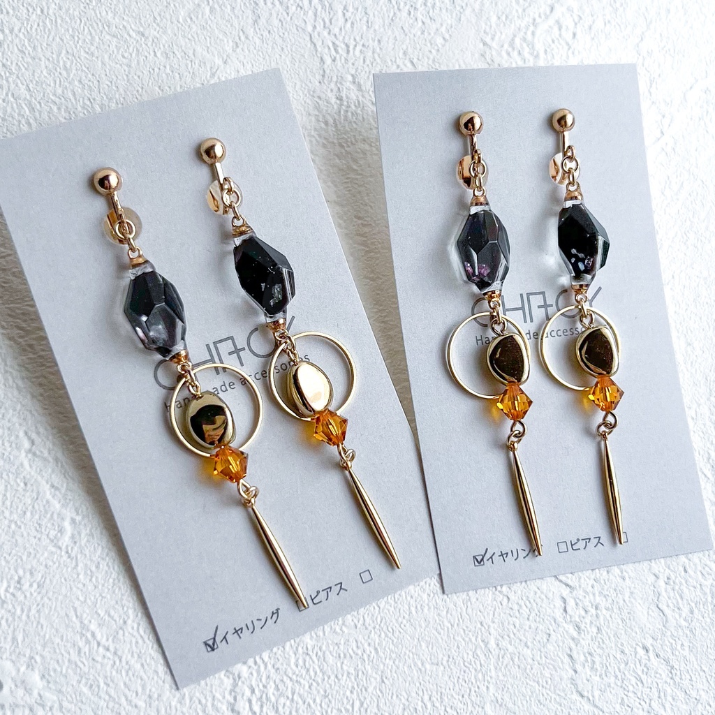 原神 鍾離 イヤリングorピアス 概念アクセサリー