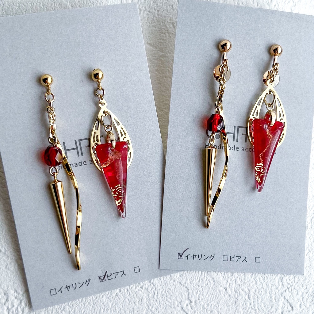 原神 ディルック イヤリングorピアス 概念アクセサリー