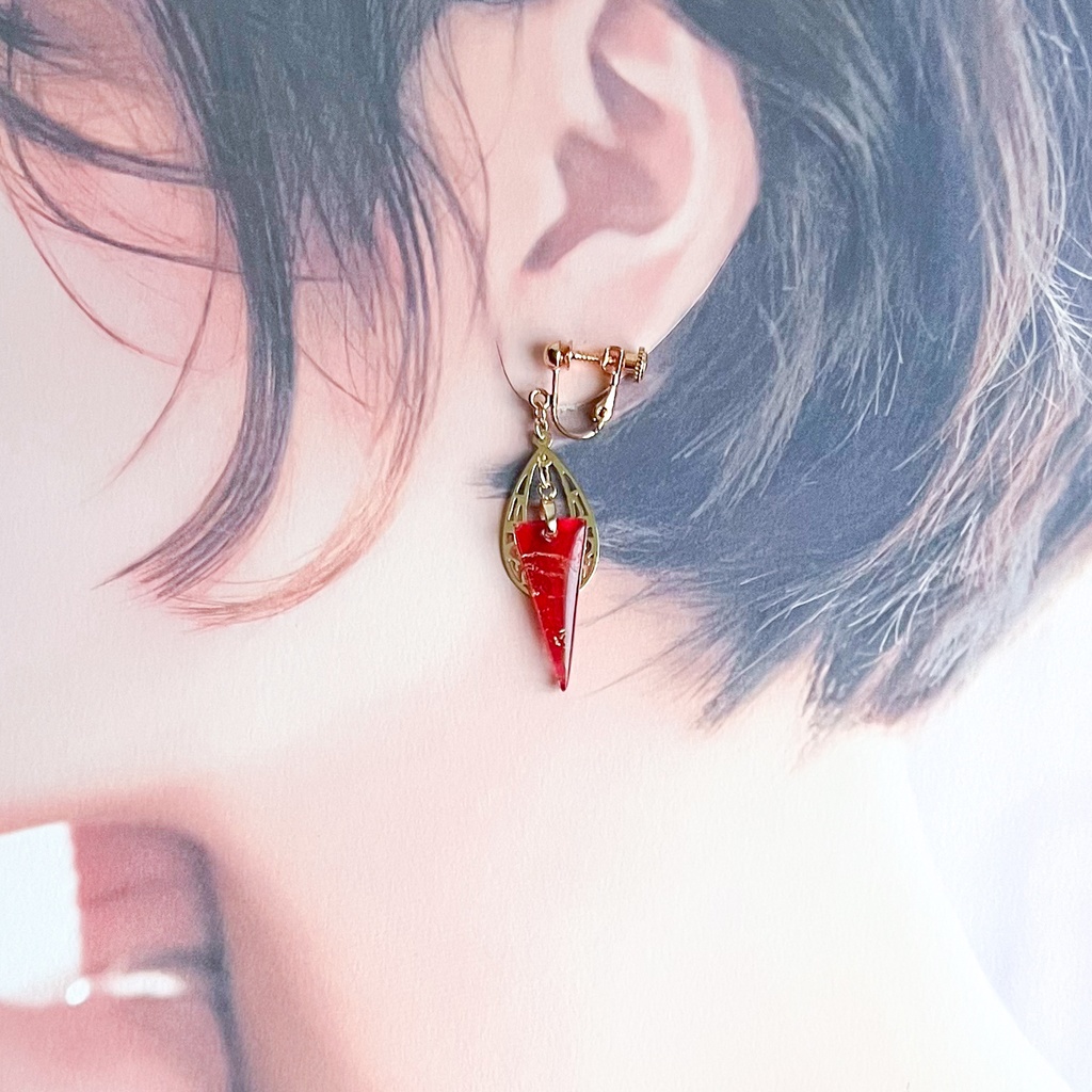 原神 ディルック イヤリングorピアス 概念アクセサリー