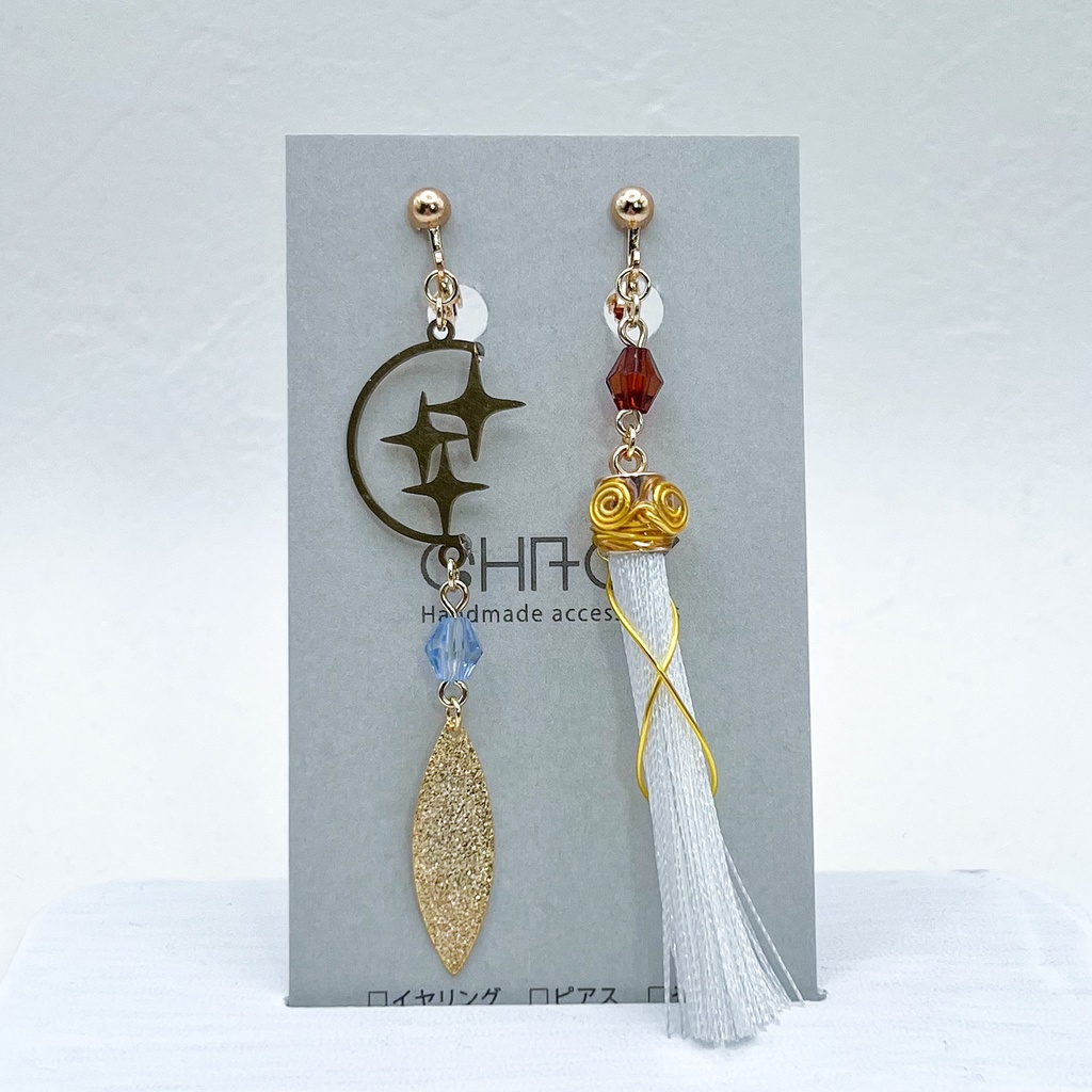 原神 旅人(空&蛍) イヤリングorピアス イメージアクセサリー
