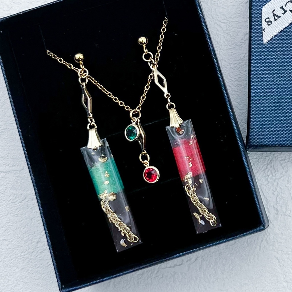 【2/8イベント限定】原神　アルハイゼン＆カーヴェ　イヤリングorピアス＆ネックレスセット