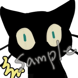 動くびっくりするネコスタンプ【GIFアニメ】