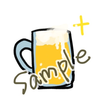 動く生ビールスタンプ【GIFアニメ】