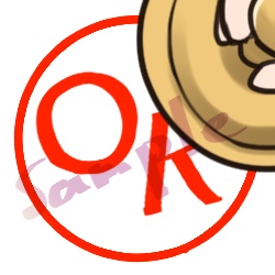 動くスタンプ各種【GIFアニメ】(ハート、OK、笑顔、㊙)