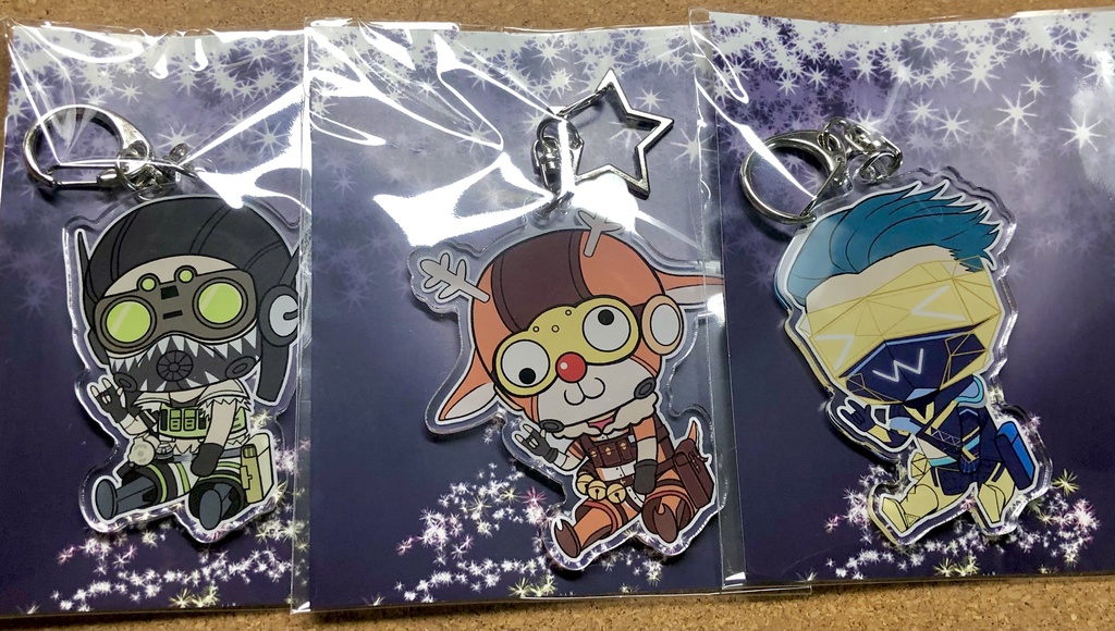 オクタン4種アクキー