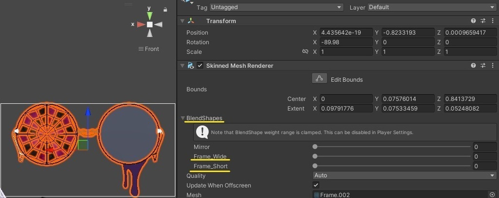 【VRChat想定】ハロウィンっぽい眼鏡