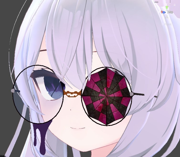 【VRChat想定】ハロウィンっぽい眼鏡