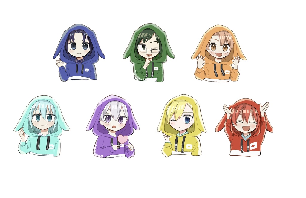 RabbiTubeなフレークシール