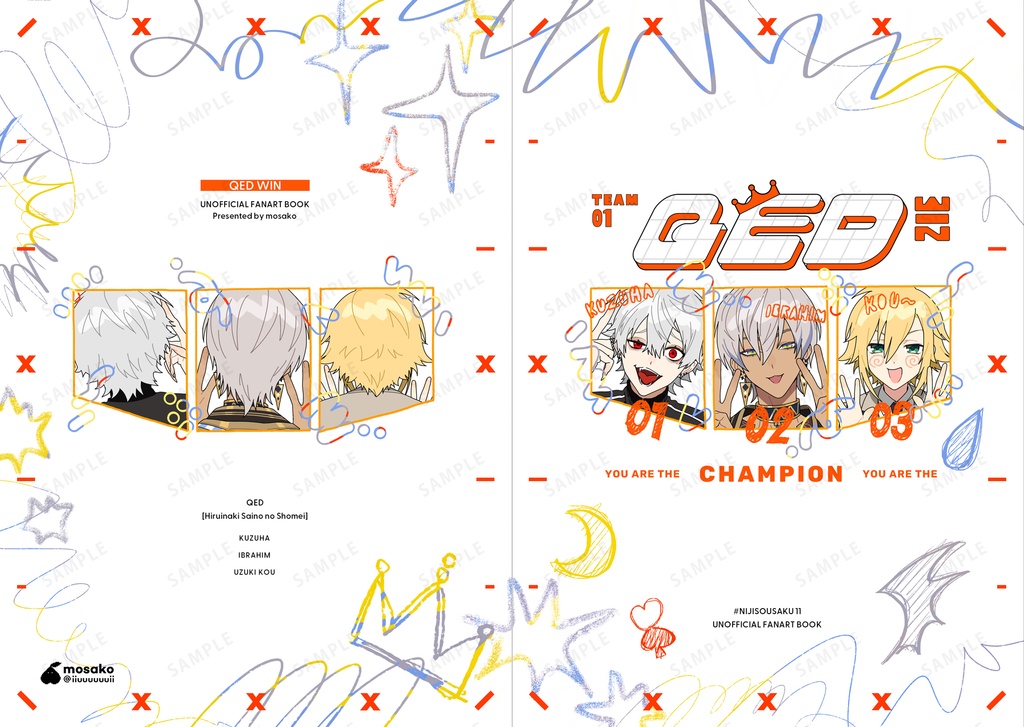 【非公式】Rough illustration book "QED WIN"