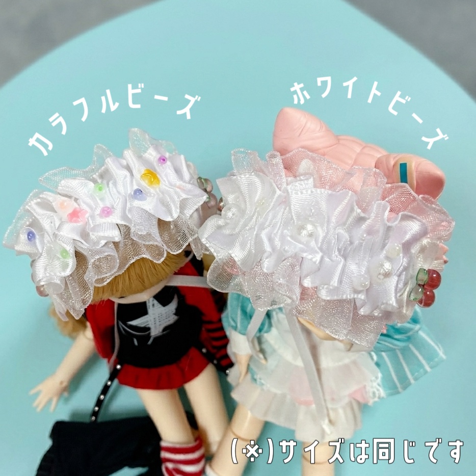 【1/6等】チェリーホイップヘッドドレス【ぬいぐるみ小物】