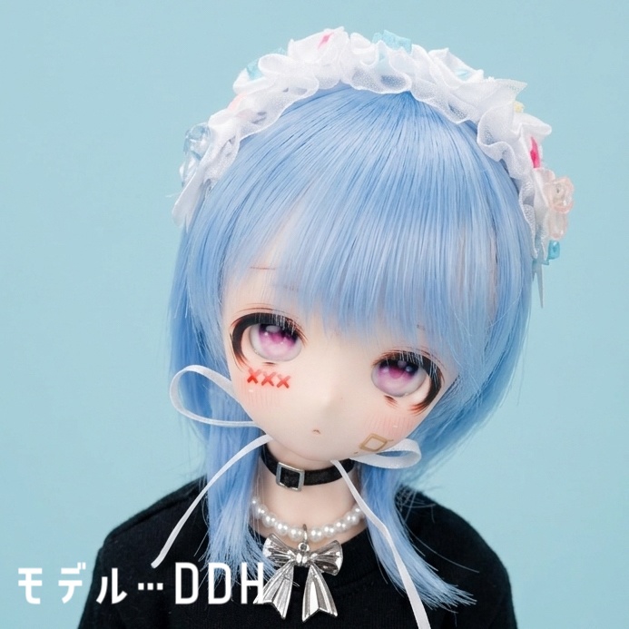 【7〜8inch】きらきらリボンヘッドドレス【ぬいぐるみドール小物】