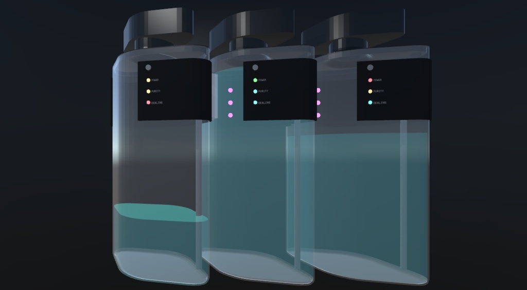 無料版あり SF感のある水筒・スタイリッシュなウォーターボトル 3Dモデル