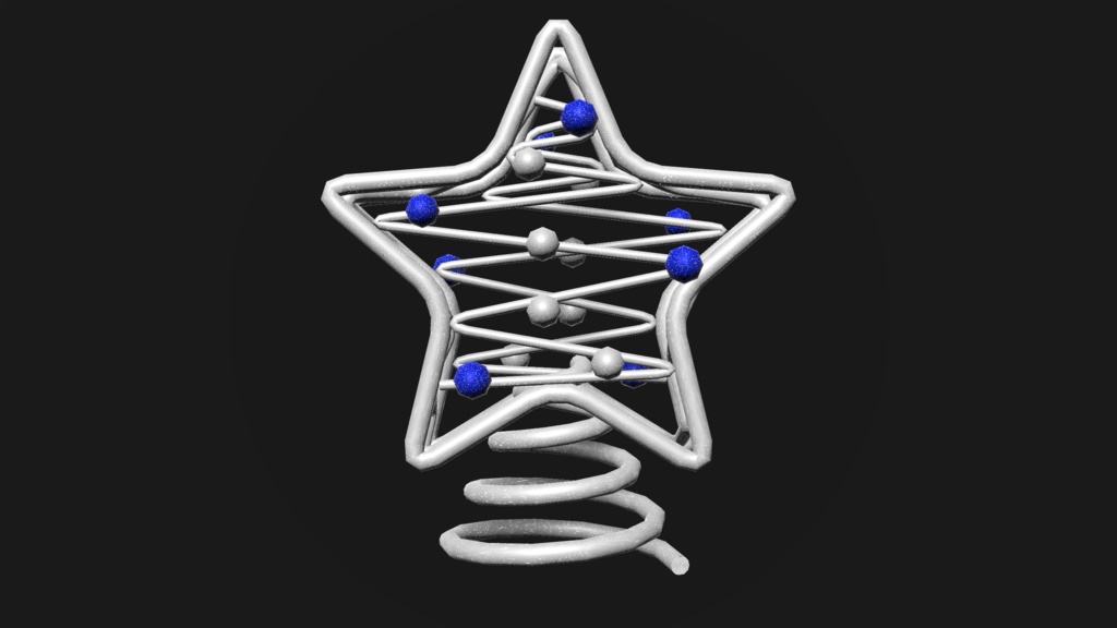 無料版あり ラメ入りツリートップ 3Dモデル