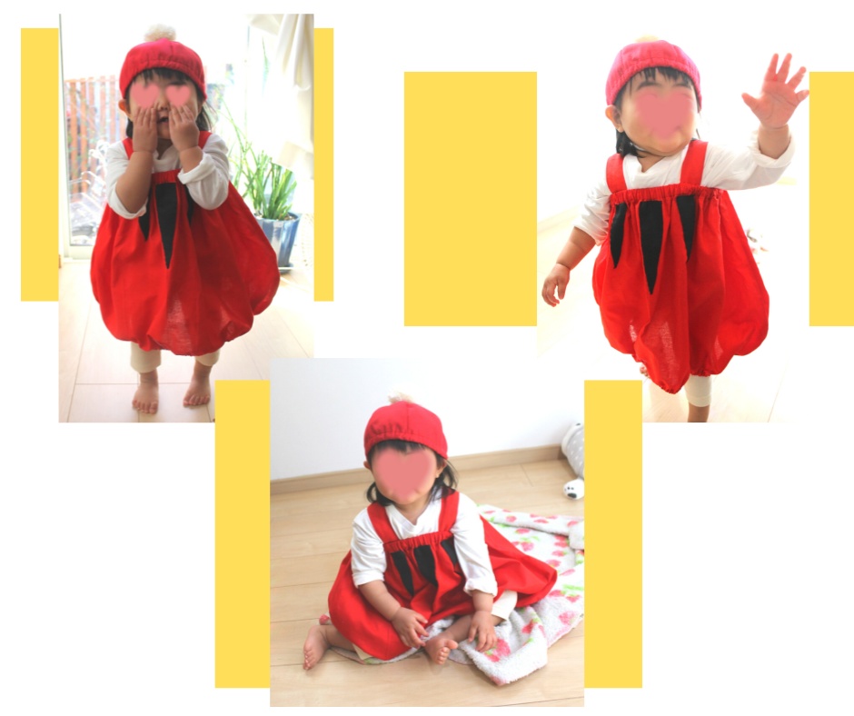 【動画付き】なりきりだるまちゃん衣装|型紙データ販売