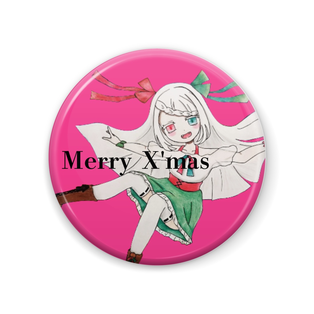 クリスマス缶バッジ