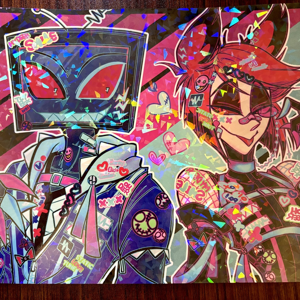 ヴォクアラお揃いデコラver. A4ミニポスター - ぴなこさんの図工室 - BOOTH