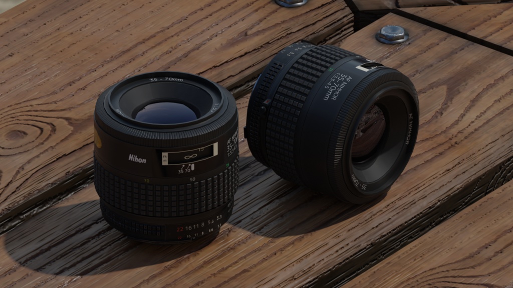 3Dモデル「Nihon Al AF Nihhor 35-70mm F3.3-4.5S(中期)」【Unity想定】
