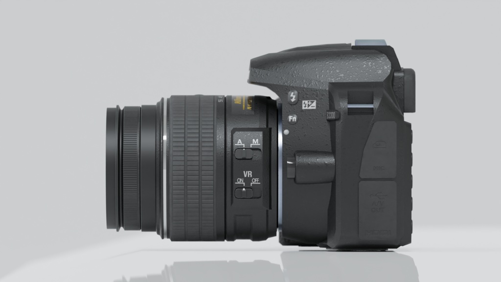 3Dモデル「カメラ・レンズ・アクセサリセット」【VRC想定】