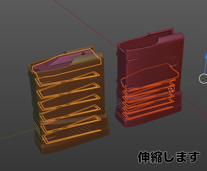 (無料)3Dモデル「10発ポリマーマガジン(.308Winchester/7.62x51mm)」