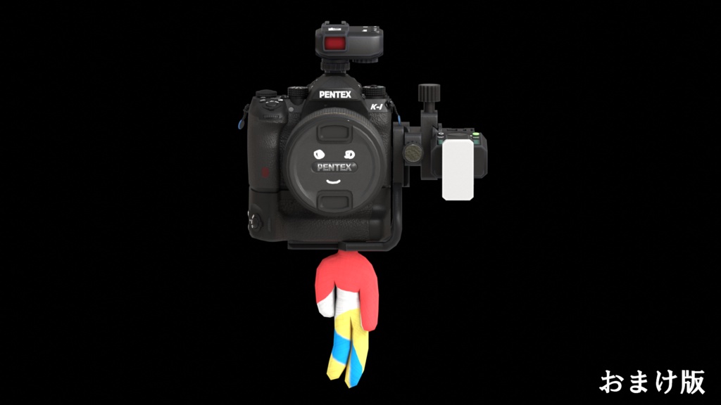 (無料)3Dモデル「レンズ交換式デジタル一眼レフカメラ(K-I)」