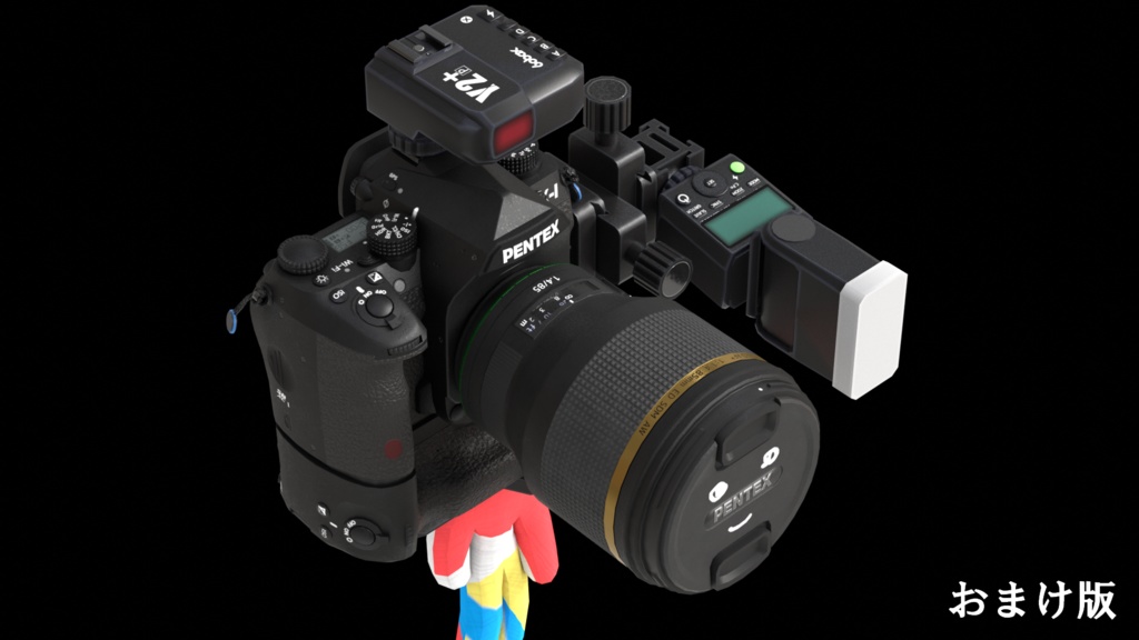 (無料)3Dモデル「レンズ交換式デジタル一眼レフカメラ(K-I)」